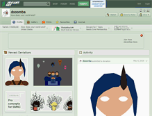 Tablet Screenshot of dooomba.deviantart.com