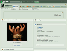 Tablet Screenshot of craneox.deviantart.com