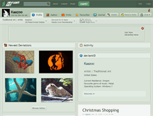 Tablet Screenshot of kaazoo.deviantart.com