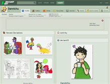 Tablet Screenshot of dannichu.deviantart.com