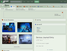 Tablet Screenshot of fire-a.deviantart.com