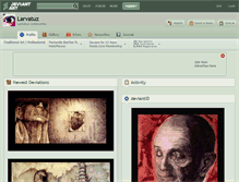 Tablet Screenshot of larvatuz.deviantart.com