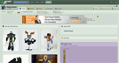 Desktop Screenshot of glasscamel.deviantart.com