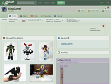 Tablet Screenshot of glasscamel.deviantart.com