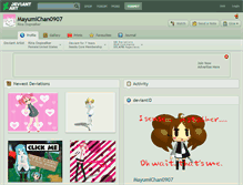Tablet Screenshot of mayumichan0907.deviantart.com