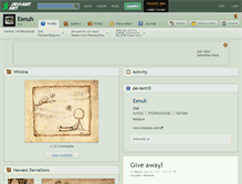 Tablet Screenshot of eenuh.deviantart.com