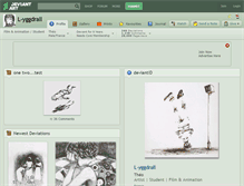 Tablet Screenshot of l-yggdrall.deviantart.com