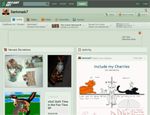 Tablet Screenshot of darkmask7.deviantart.com