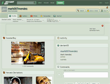 Tablet Screenshot of mark007mendez.deviantart.com