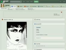 Tablet Screenshot of liamet.deviantart.com