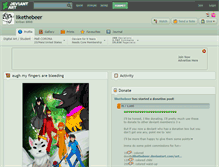 Tablet Screenshot of likethebeer.deviantart.com