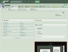 Tablet Screenshot of markdv.deviantart.com