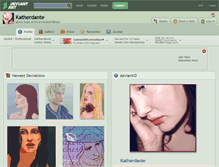 Tablet Screenshot of katherdante.deviantart.com