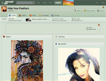 Tablet Screenshot of hide-your-feathers.deviantart.com
