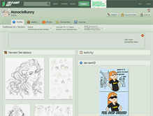 Tablet Screenshot of monoclebunny.deviantart.com