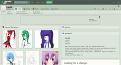 Desktop Screenshot of landir.deviantart.com