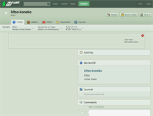 Tablet Screenshot of kitso-koneko.deviantart.com