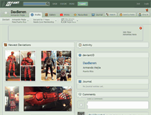 Tablet Screenshot of daxberen.deviantart.com
