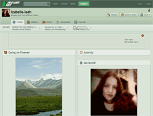Tablet Screenshot of izabella-leah.deviantart.com