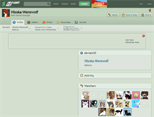 Tablet Screenshot of hisoka-werewolf.deviantart.com