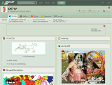Tablet Screenshot of catfap.deviantart.com