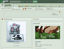 Tablet Screenshot of foxymitts.deviantart.com