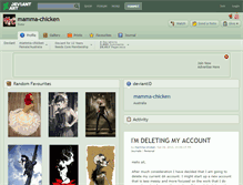 Tablet Screenshot of mamma-chicken.deviantart.com