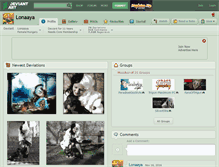 Tablet Screenshot of lonaaya.deviantart.com
