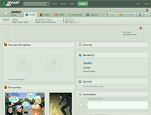 Tablet Screenshot of jontei.deviantart.com