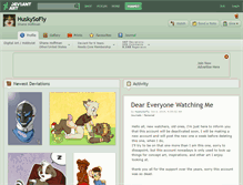Tablet Screenshot of huskysofly.deviantart.com