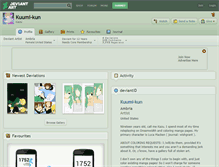 Tablet Screenshot of kuumi-kun.deviantart.com