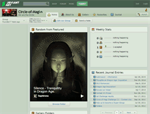 Tablet Screenshot of circle-of-magi.deviantart.com