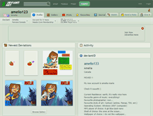 Tablet Screenshot of amelio123.deviantart.com