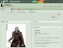 Tablet Screenshot of hidakuma.deviantart.com
