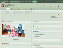 Tablet Screenshot of kyoushirokirano.deviantart.com