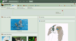 Desktop Screenshot of canine-girl.deviantart.com