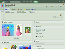 Tablet Screenshot of christinahollyc.deviantart.com