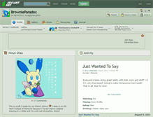 Tablet Screenshot of brownieparadox.deviantart.com