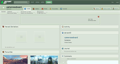 Desktop Screenshot of cameronedward.deviantart.com