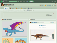 Tablet Screenshot of americanhybrid.deviantart.com