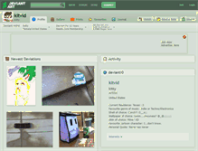 Tablet Screenshot of kitvid.deviantart.com