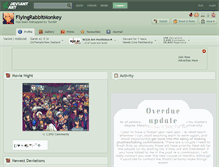 Tablet Screenshot of flyingrabbitmonkey.deviantart.com