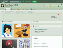 Tablet Screenshot of bleach-squad-6-club.deviantart.com