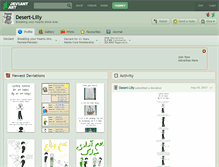 Tablet Screenshot of desert-lilly.deviantart.com