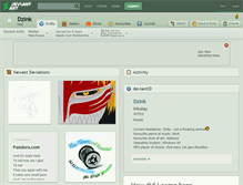 Tablet Screenshot of dzink.deviantart.com