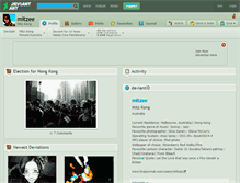 Tablet Screenshot of mitzee.deviantart.com