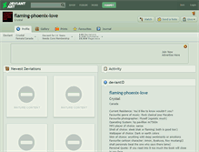 Tablet Screenshot of flaming-phoenix-love.deviantart.com