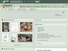Tablet Screenshot of mizunotk.deviantart.com