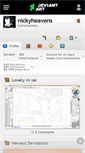 Mobile Screenshot of nickyheavens.deviantart.com