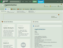 Tablet Screenshot of angelicsmileyface.deviantart.com